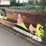Reklam för drakslott i Alsace