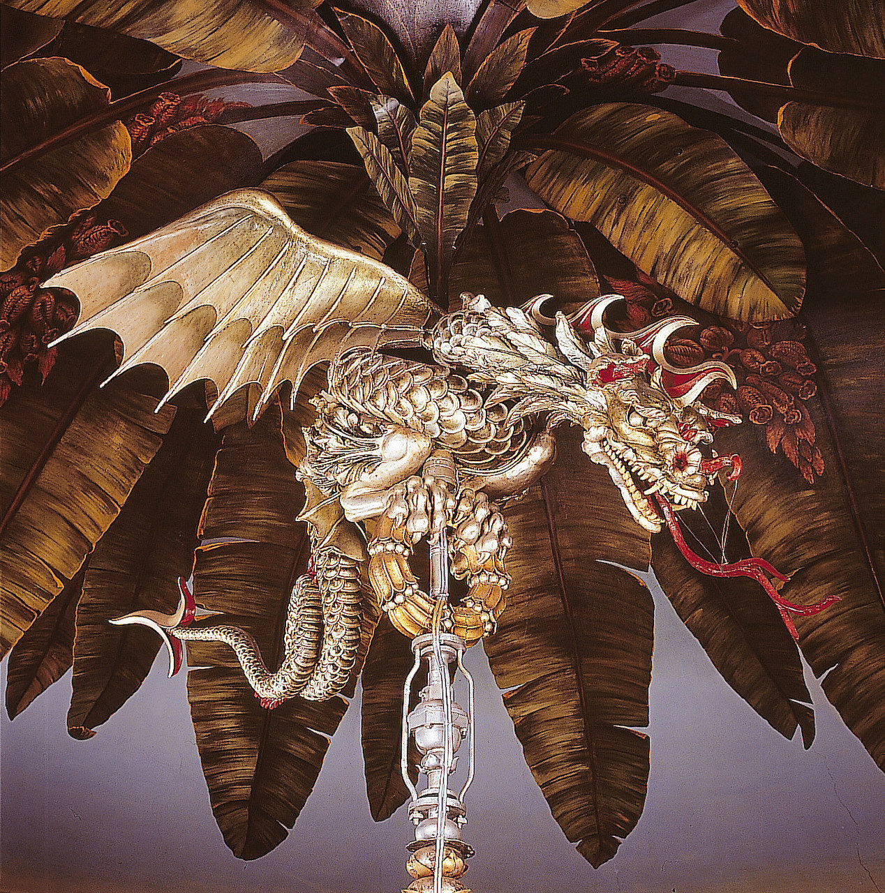 Royal Pavilion dragon chandelier.